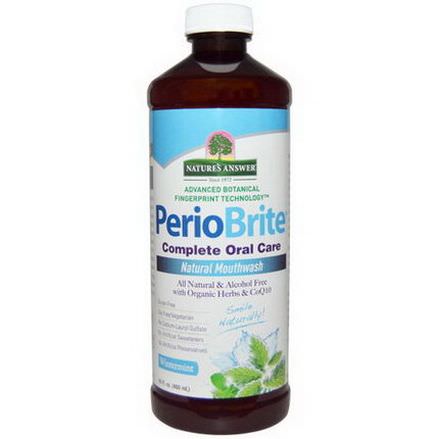 Nature's Answer, PerioBrite, Natural Mouthwash, Winter Mint 480ml