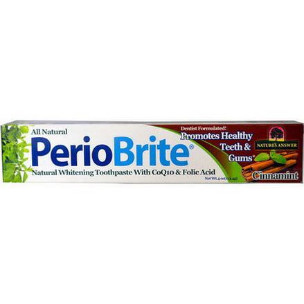Nature's Answer, PerioBrite, Natural Whitening Toothpaste, Cinnamint 113.4g