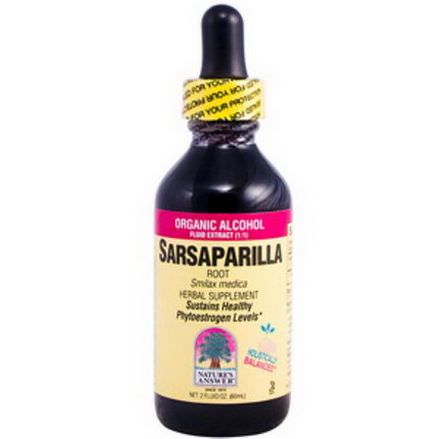 Nature's Answer, Sarsaparilla Root, Organic Alcohol Extract 60ml