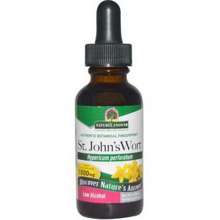 Nature's Answer, St. John's Wort, Low Alcohol, 1000mg 30ml