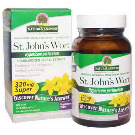 Nature's Answer, Super St. John's Wort, Standardized Herb Extract, 320mg, 60 Veggie Caps