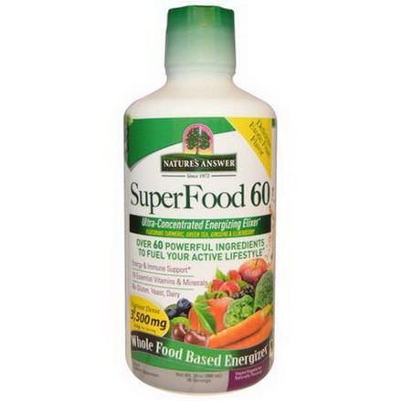 Nature's Answer, SuperFood 60, Naturally Flavored 900ml