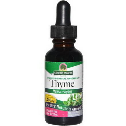 Nature's Answer, Thyme, Low Alcohol, 1,000mg 30ml