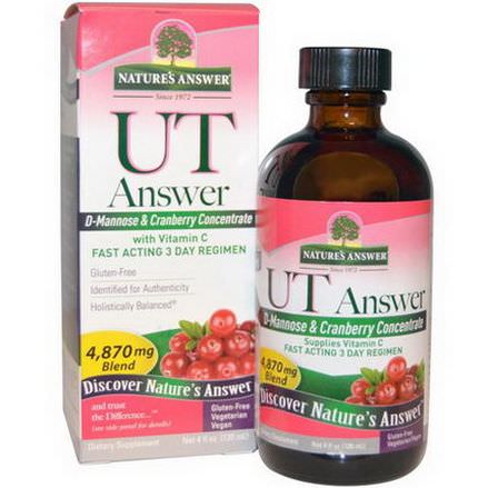 Nature's Answer, UT Answer, D-Mannose&Cranberry Concentrate, 4,870mg 120ml