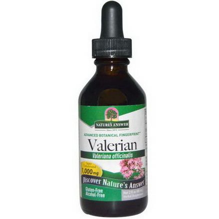 Nature's Answer, Valerian, Alcohol-Free, 1,000mg 60ml