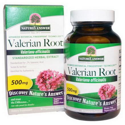 Nature's Answer, Valerian Root, 500mg, 90 Veggie Caps