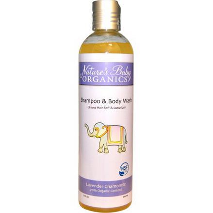 Nature's Baby Organics, Shampoo&Body Wash, Lavender Chamomile 354.9ml