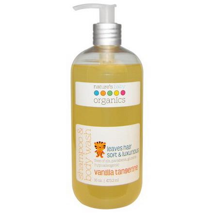 Nature's Baby Organics, Shampoo&Body Wash, Vanilla Tangerine 473.2ml