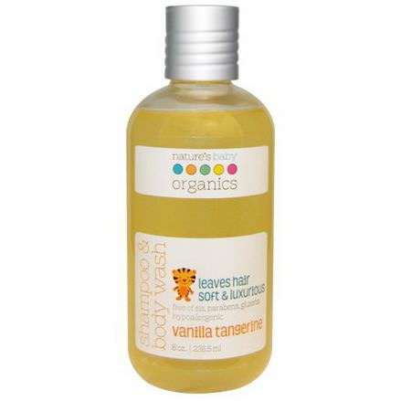 Nature's Baby Organics, Shampoo&Body Wash, Vanilla Tangerine 236.5ml