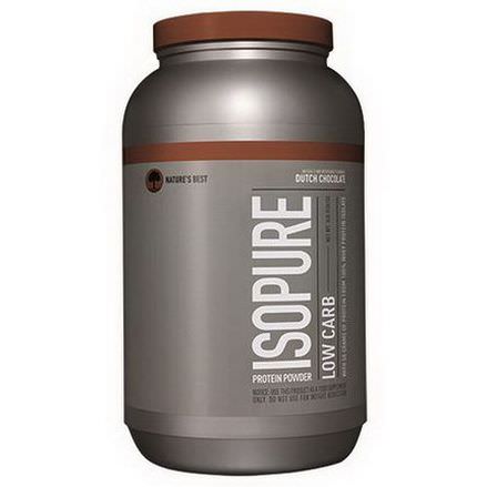 Nature's Best, Iso Pure, Isopure Low Carb Protein Powder, Dutch Chocolate 1361g
