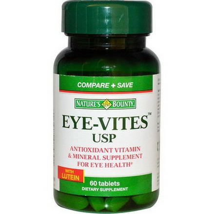 Nature's Bounty, Eye-Vites USP with Lutein, 60 Tablets