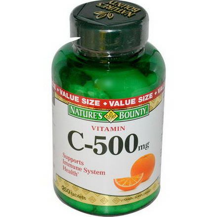 Nature's Bounty, Vitamin C, 500mg, 250 Tablets