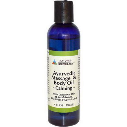 Nature's Formulary, Ayurvedic Massage&Body Oil, Calming 118ml