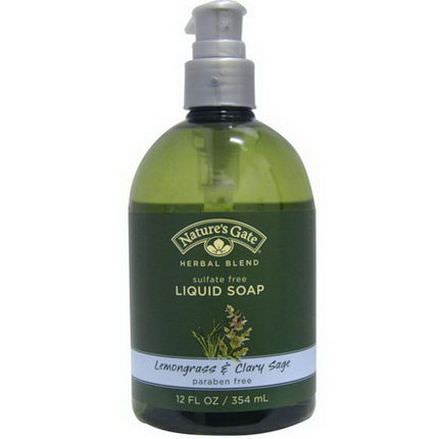 Nature's Gate, Herbal Blend, Liquid Soap, Lemongrass&Clary Sage 354ml