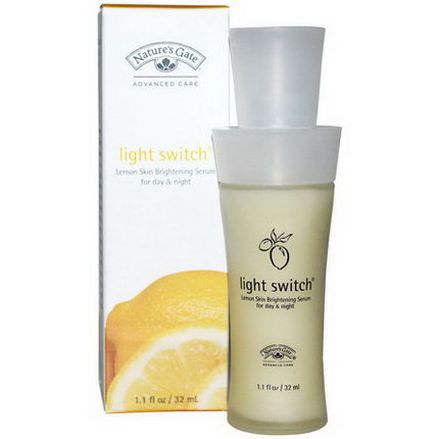 Nature's Gate, Light Switch, Lemon Skin Brightening Serum For Day&Night 32ml