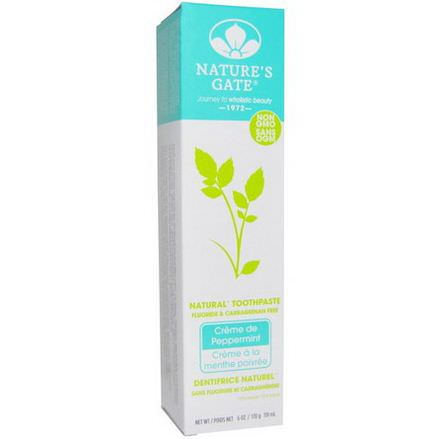 Nature's Gate, Natural Toothpaste, Creme de Peppermint 170g