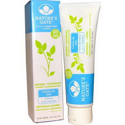 Nature's Gate, Natural Toothpaste, Creme de Mint 170g