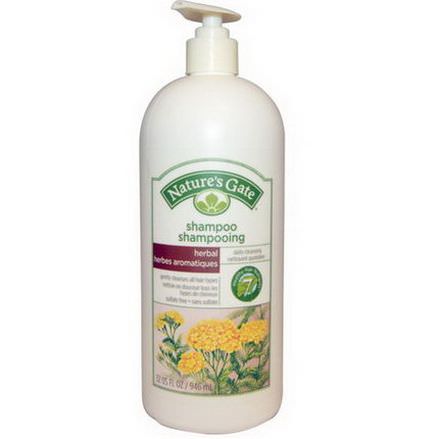 Nature's Gate, Shampoo, Daily Cleansing, Herbal 946ml