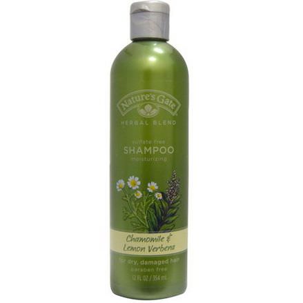 Nature's Gate, Shampoo, For Dry, Damaged Hair, Chamomile&Lemon Verbena 354ml
