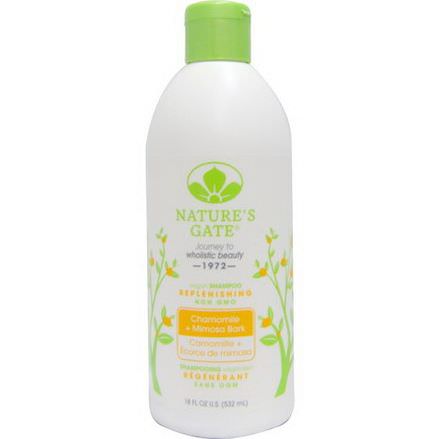 Nature's Gate, Shampoo, Replenishing, Chamomile Mimosa Bark 532ml