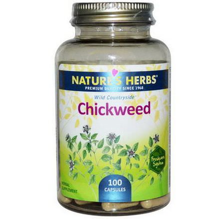 Nature's Herbs, Chickweed, 100 Capsules