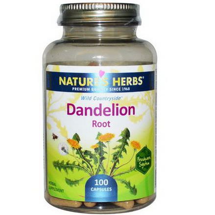 Nature's Herbs, Dandelion Root, 100 Capsules
