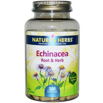 Nature's Herbs, Echinacea Root&Herb, 100 Capsules