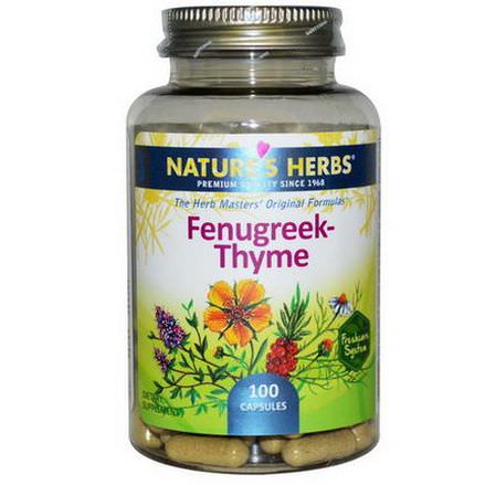 Nature's Herbs, Fenugreek-Thyme, 100 Capsules