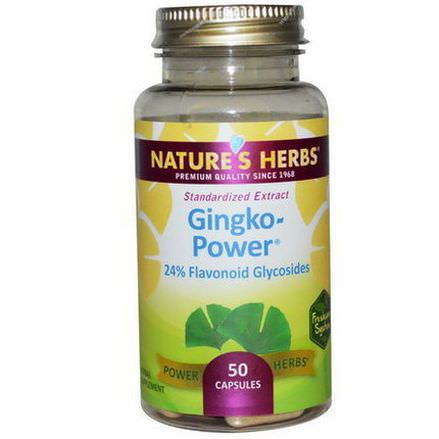 Nature's Herbs, Gingko-Power, 50 Capsules