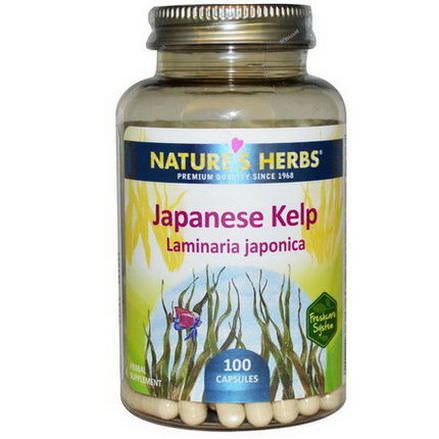 Nature's Herbs, Japanese Kelp, Laminaria Japonica, 100 Capsules