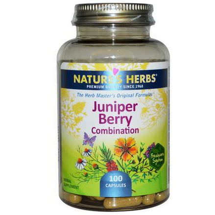 Nature's Herbs, Juniper Berry Combination, 100 Capsules