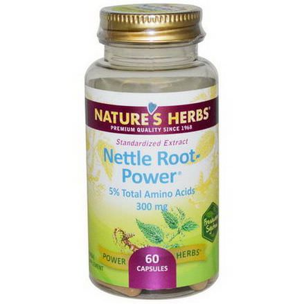 Nature's Herbs, Nettle Root-Power, 300mg, 60 Capsules