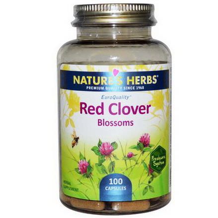 Nature's Herbs, Red Clover Blossoms, 100 Capsules