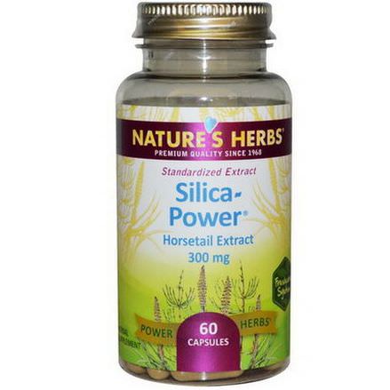 Nature's Herbs, Silica-Power, 300mg, 60 Capsules