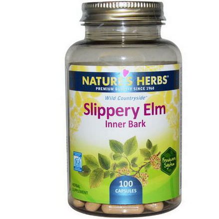 Nature's Herbs, Slippery Elm, Inner Bark, 100 Capsules