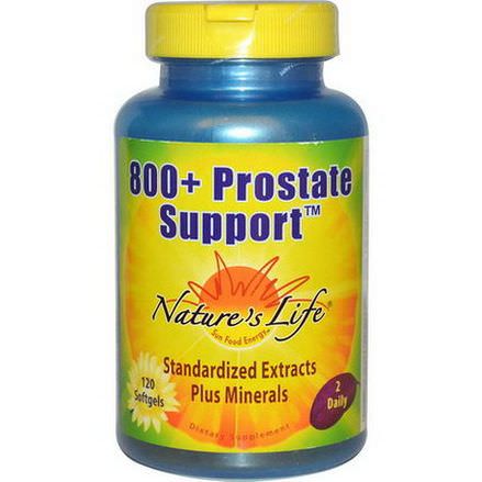 Nature's Life, 800+ Prostate Support, 120 Softgels