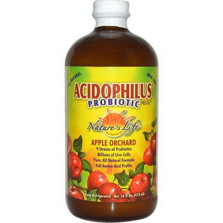 Nature's Life, Acidophilus Probiotic Pro-96, Apple Orchard 474ml
