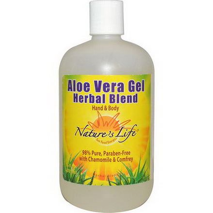 Nature's Life, Aloe Vera Gel Herbal Blend, Hand&Body 473ml