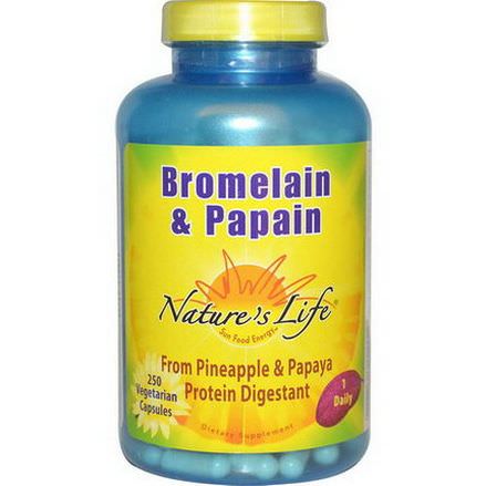 Nature's Life, Bromelain&Papain, 250 Veggie Caps