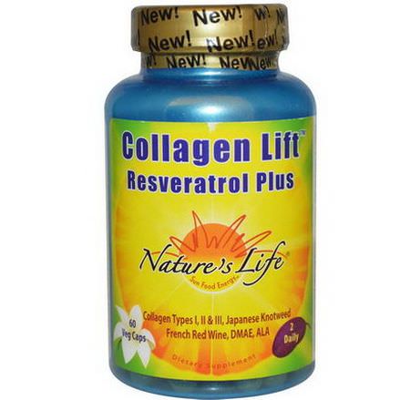 Nature's Life, Collagen Lift, Resveratrol Plus, 60 Veggie Caps