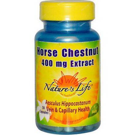 Nature's Life, Horse Chestnut Extract, 400mg, 50 Capsules