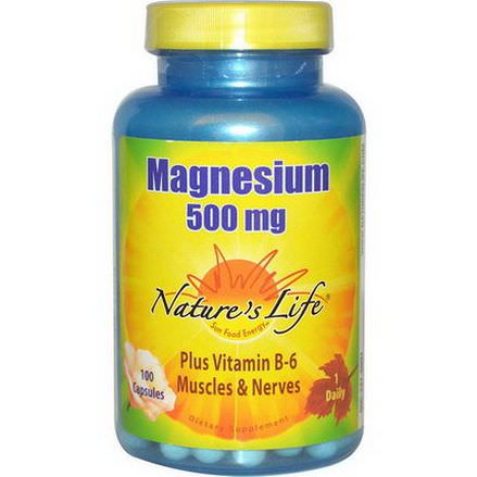 Nature's Life, Magnesium, 500mg, 100 Capsules