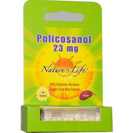 Nature's Life, Policosanol, 23mg, 60 Tablets