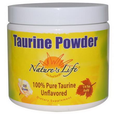 Nature's Life, Taurine Powder, Unflavored, 335g