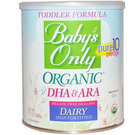Baby's Only Organic, Toddler Formula, DHA&ARA, Dairy, Iron Fortified 360g