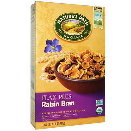 Nature's Path, Organic, Flax Plus Cereal, Raisin Bran 400g