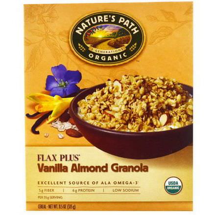 Nature's Path, Organic Flax Plus Granola Cereal, Vanilla Almond 325g