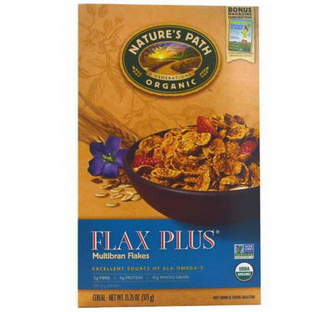 Nature's Path, Organic, Flax Plus Multibran Flakes Cereal 375g
