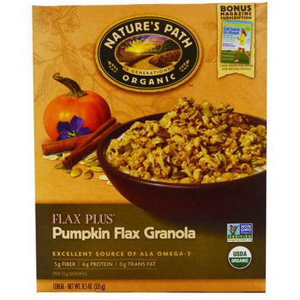 Nature's Path, Organic Flax Plus, Pumpkin Flax Granola Cereal 325g