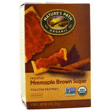 Nature's Path, Organic, Frosted Toaster Pastries, Maple Brown Sugar, 6 Tarts, 52g Each